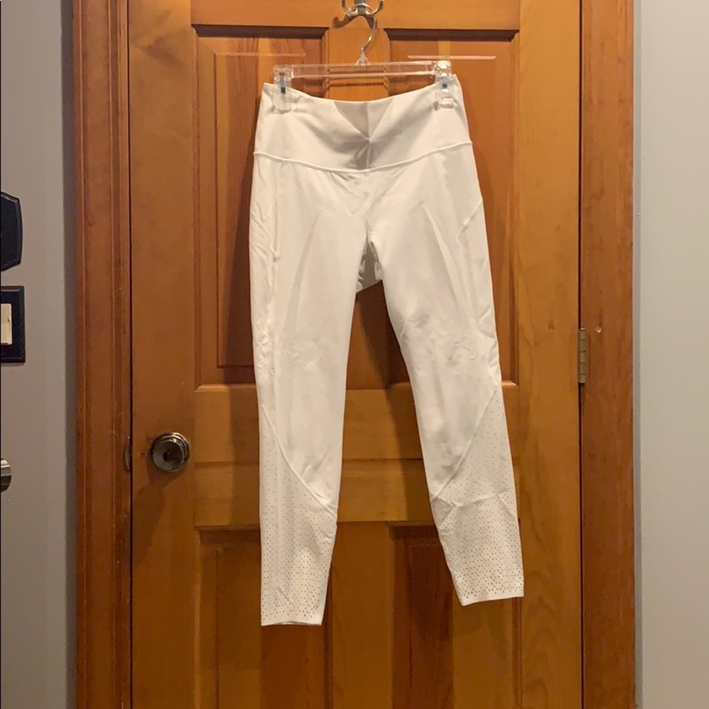 White high waisted Lululemon leggings
